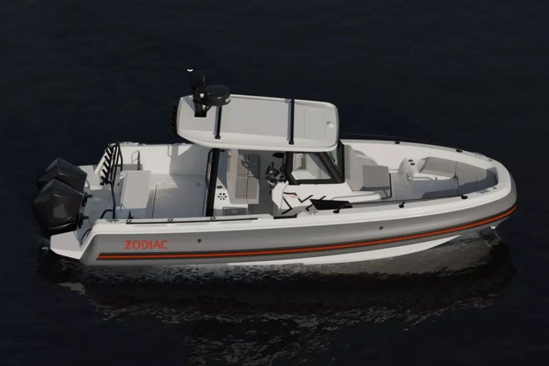 Manufacturer Provided Image: 2025 Zodiac x9cc boat on water, featuring sleek design and modern technology.